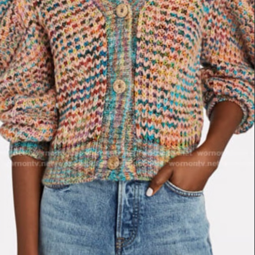 Ulla Johnson sfiora Multicolor Knit Cardigan